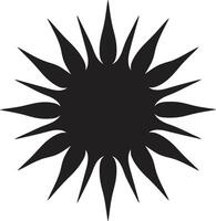 ewig Glanz Sonne Emblem blendend Freude Sonne Symbolismus vektor