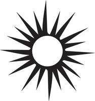 bländande dag Sol symbolism solig prakt Sol logotyp design vektor