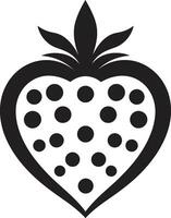 bär briljans jordgubb logotyp ikon frestande syrlighet jordgubb symbolism vektor