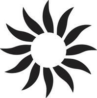solig gnistra Sol logotyp design ljus stråle Sol mark vektor