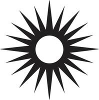 sonnig Spektrum Sonne Logo Design hell Brillanz Sonne Kennzeichen vektor