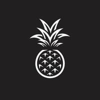 fruchtbar Beschwerde Ananas ikonisch Kennzeichen raffiniert Insel Geschmack schwarz Ananas Symbol vektor