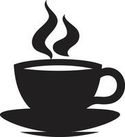 brauen Exzellenz Wesen schwarz Kaffee Tasse künstlerisch Aroma Freude schwarz Kaffee Tasse vektor