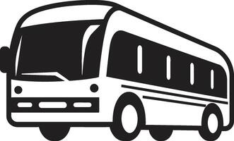 glatt Bus Silhouette schwarz Logo Design Reise Symbol Bus Symbol vektor