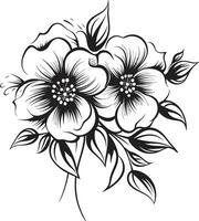 Single blühen Einfachheit Logo minimalistisch Blütenblatt Symbol einfarbig Design vektor