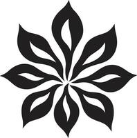 Singular Blütenblatt Silhouette stilvoll Emblem anmutig Blumen- Symbol Eleganz vektor