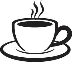 brauen Exzellenz Wesen schwarz Kaffee Tasse künstlerisch Aroma Freude Kaffee Tasse schwarz vektor