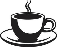 Schluck und genießen Meisterschaft schwarz Kaffee Tasse brauen Exzellenz Wesen Kaffee Tasse schwarz vektor