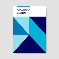 minimalistisch Blau Abdeckungen im geometrisch Stil. modisch abstrakt Form. Illustration vektor