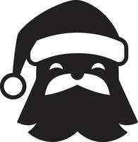 vereist aus Santa Stil cool schwarz Santa Ausruhen claus Stimmung schwarz cool Santa vektor