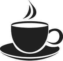 brauen Exzellenz Kaffee Tasse im schwarz künstlerisch Aroma schwarz von Kaffee Tasse vektor