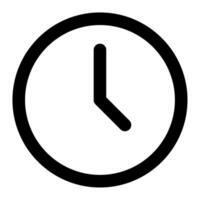 Uhr Symbol zum uiux, Netz, Anwendung, Infografik, usw vektor