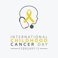 internationell barncancer vektor