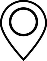 punkt plats placera stift Kartor Kontakt adress gps ikon logotyp isolerat på vit bakgrund. illustration vektor