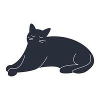 katt maskot djur- rolig illustration isolerat vektor