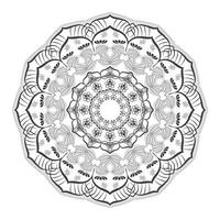 mandala bakgrund design och färg sida vektor