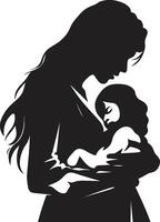 ewig Liebe emblematisch Element von Mutterschaft mütterlich Wärme zum Mutter und Baby vektor