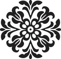 zeitlos Charme dekorativ Element anmutig Muster Emblem vektor