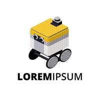 logotyp med shamomill för skriva ut och design. ClipArt. vektor