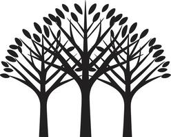 grün Erbe ikonisch Baum Logo Symbol Hain Wächter Baum Symbol Kennzeichen vektor