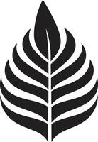 tropisch Glückseligkeit Logo Design mit Blätter Insel Aura Palme Blätter Symbol vektor