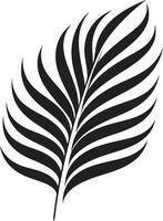 Insel Eindrücke Logo Emblem tropisch Stimmung Palme Blätter Logo Symbol vektor