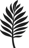 tropisch Laub Erbe emblematisch Logo Palme Überdachung Symbol Blatt Symbol vektor
