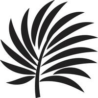 paradis branding handflatan ikon logotyp design handflatan blad elegans ikoniska emblem vektor