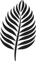Insel Aura Palme Blätter Symbol tropisch Laub Erbe emblematisch Logo vektor