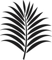 schwankend Palmen emblematisch Logo Design exquisit Tropen Blatt Symbol Logo vektor
