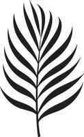 tropikopulens slösa blad handflatan lugnande ikon design vektor