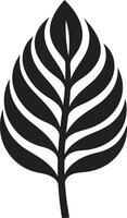tropisk harmoni harmonisk blad emblem palmsymfoni dynamisk ikonografi vektor