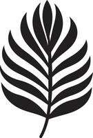 tropische Sonnenfinsternis einzigartig Blatt Emblem Abonnieren wesentlich Symbol vektor