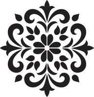 luxuriös Verzierungen dekorativ Zier Design elegant aufwendig Detail Logo Symbol vektor