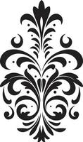 graciös detailing svart dekorativ konstnärlig frodas dekorativ vektor