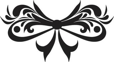 minimalistisch Band berühren schwarz Emblem Band anmutig Band Verzierungen dekorativ vektor