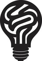 ing briljans svart Glödlampa artisteri innovativ belysning svart Glödlampa skapande vektor