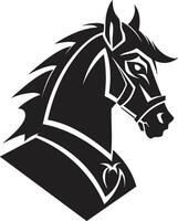 kunglig löpare krönt häst emblem pegasus förmåga majestätisk häst vektor
