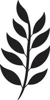 naturer lugn emblem med blad silhuett strålnings grönt blad silhuett i elegant vektor