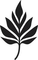 viskande löv blad silhuett förtrollade oas elegant med blad silhuett vektor