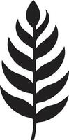 eterisk elegans blad silhuett förtrollade arboretum emblem med blad silhuett vektor
