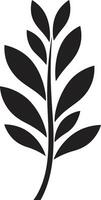 eterisk elegans blad silhuett förtrollade eden med blad silhuett vektor