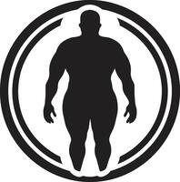bemyndigad Evolution en 90 ord mänsklig för fetma medvetenhet återuppliva och omforma svart ic inspirerande fetma omvandling vektor