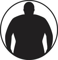wellness virvelvind 90 ord emblem mot fetma i svart passa terminer mänsklig förespråkar anti fetma åtgärder vektor