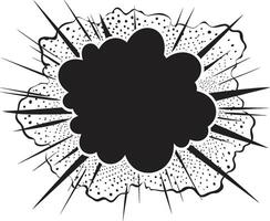 retro anmärkning djärv svart Tal bubbla livlig lex ic popkonst komisk moln emblem vektor