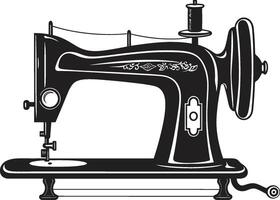 Fadenwerk Wesen elegant zum glatt Nähen Maschine maßgeschneidert Fäden schwarz zum schlau Nähen Maschine vektor