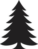 nyckfull vinter- sagoland träd s för lekfull dekor frostig grenar glädje jul träd uppsättning vektor