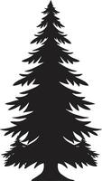 klassisk tall samling s för Semester grafik gyllene glöd vintergröna jul träd element vektor