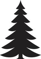 Jahrgang Schlitten Reiten Fichten nostalgisch Weihnachten Baum Elemente glühend Tannenbaum strahlend Weihnachten Baum s vektor