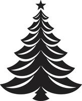 Winter Verzauberung s zum magisch Weihnachten Bäume gemütlich Kabine Tanne Bäume s zum rustikal Weihnachten Dekor vektor